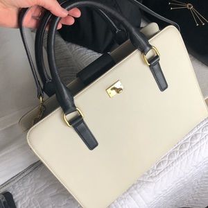 J Crew Edie attaché bag, two tone